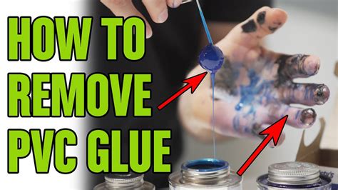 remove pvc glue from clothing